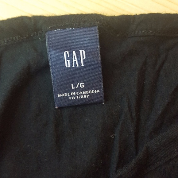 GAP Black Neck Tie Shirt Top Large - Picture 6 of 6